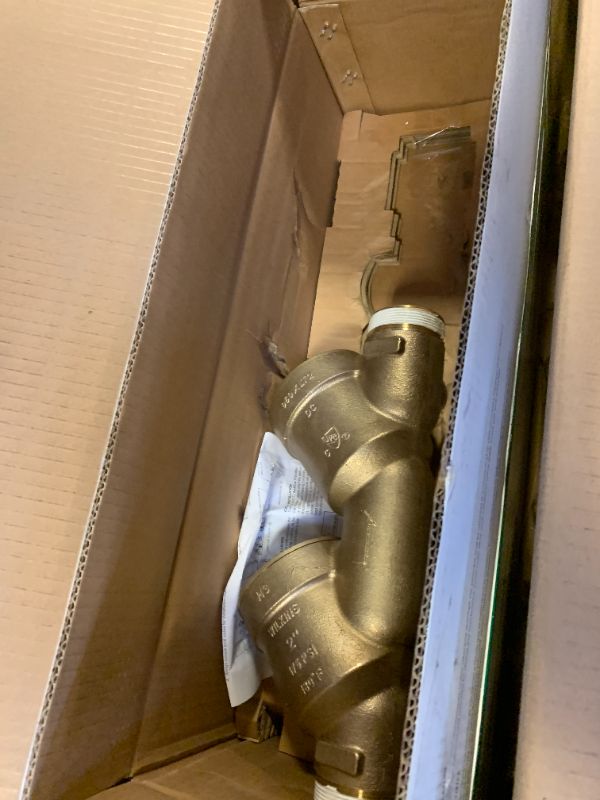 Photo 1 of Zurn Wilkins Genuine 2" 950XLT2 Double Check Bronze Backflow Preventer with MNPT x MNPT and less shut-off Vlvs
