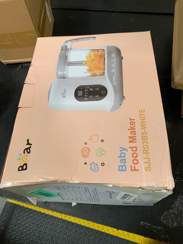 Photo 1 of BEAR 2024 Baby Food Maker | One Step Baby Food Processor Steamer Puree Blender | Auto Cooking & Grinding |Infant Puree Maker with Self-Cleaning Function | Touch Screen Control, White