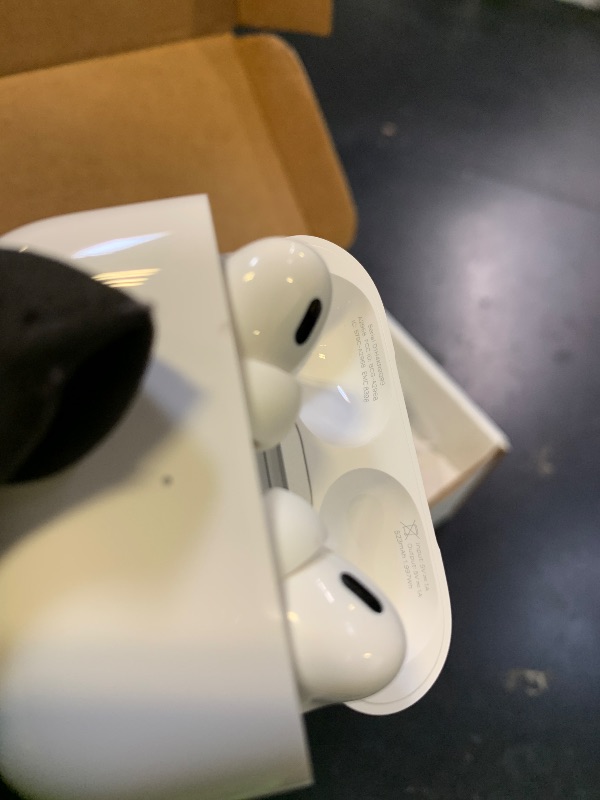 Photo 1 of Apple AirPods Pro (2nd generation) with MagSafe Charging Case (USB-C) (Renewed)