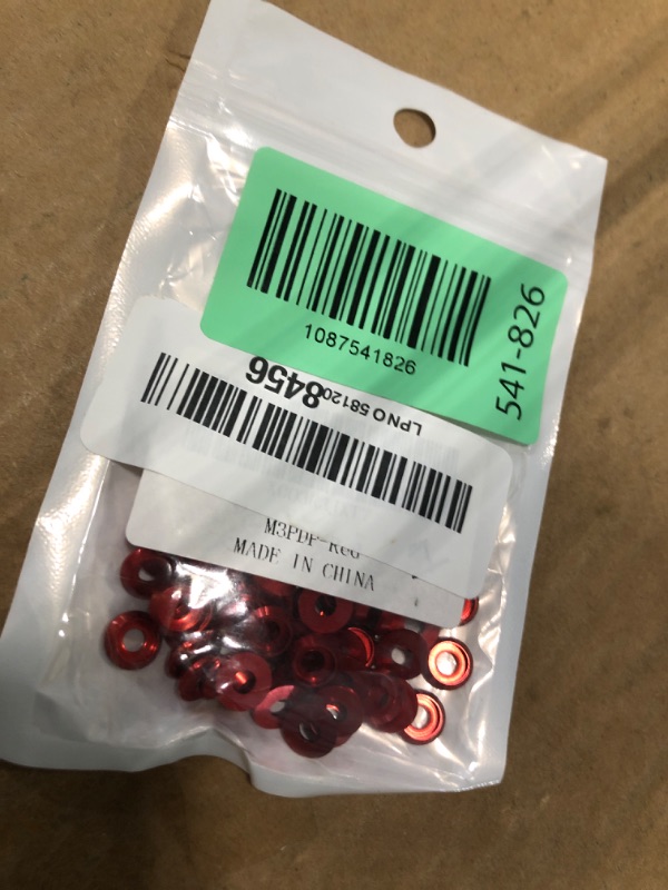 Photo 1 of [60PCS] M3 Counterbore Washers Color Red, Anodized Aluminum Alloy, Head Washers Gaskets Cup Shim for Screw RC/FPV/PC/Drone/Toys/Mechanical Accessories Parts