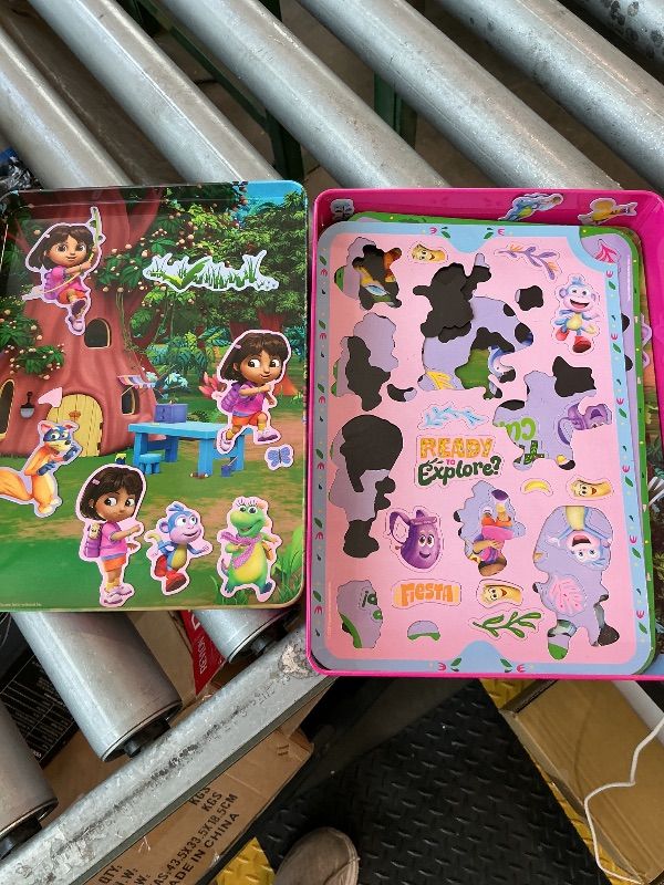 Photo 1 of [MISSING PIECES] Dora Magnetic Playset, 75 Characters & Accessories, Reusable Storage Tin and Play Scene, Fun Toddler Toys, Mess Free Airplane Toy, Travel Games & Road Trip Essentials, 4 Year Old Girl Birthday Gifts