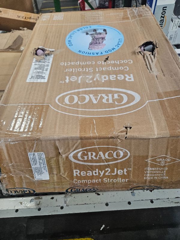 View 2 of [MISSING PARTS] Graco® Ready2Jet Compact Stroller – Compact Travel Stroller with Automatic Fold Lilac Mod