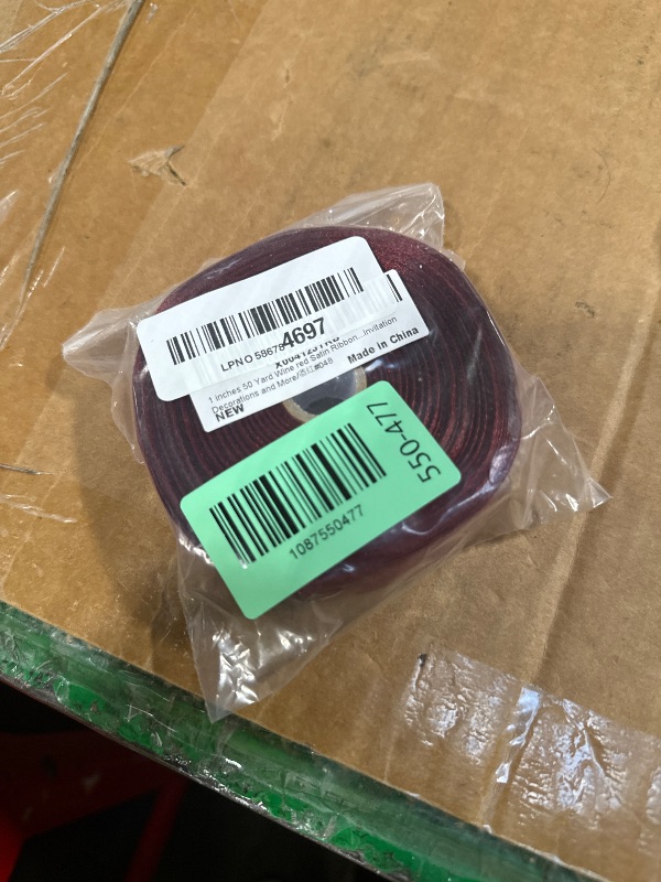Photo 1 of 1 inches 50 Yard Wine red Satin Ribbon for Gift Wrapping, Wedding, Crafts, Christmas,Easter, Floral, Hair, Invitation Decorations and More