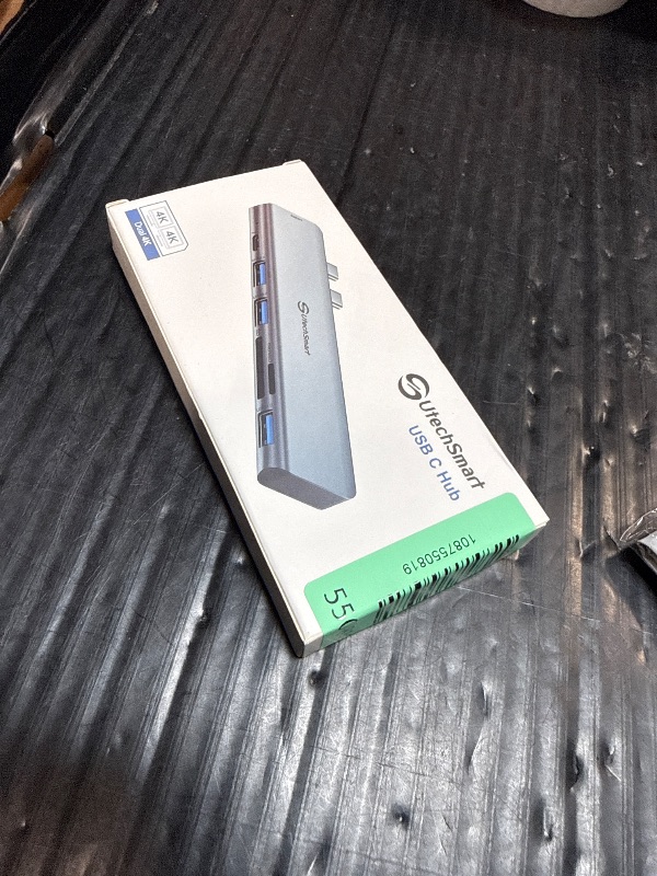 Photo 1 of ***FOR APPLE ONLY***USB C Hub Adapter MacBook - UtechSmart 7 in 2 MacBook Pro/Air Accessories Multiport Adapter with Thunderbolt 3 Port, 100W PD 4K@30Hz, 40Gbps 4K HDMI, 3*USB3.0 Data Port SD and MicroSD Card Reader