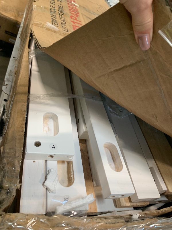 Photo 1 of **WHITE **King Wood Bed Frame