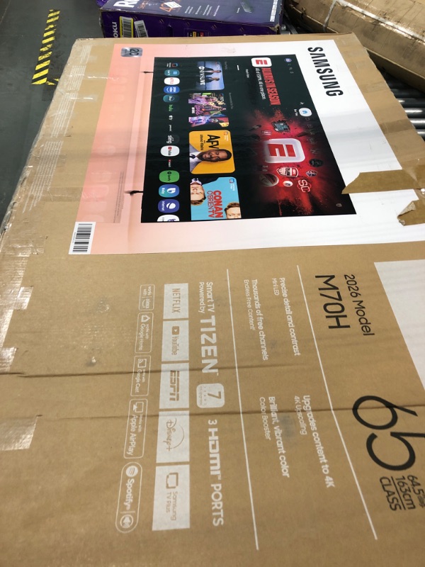 Photo 1 of **View Clerk Notes**Samsung 65-Inch QLED 4K Smart TV