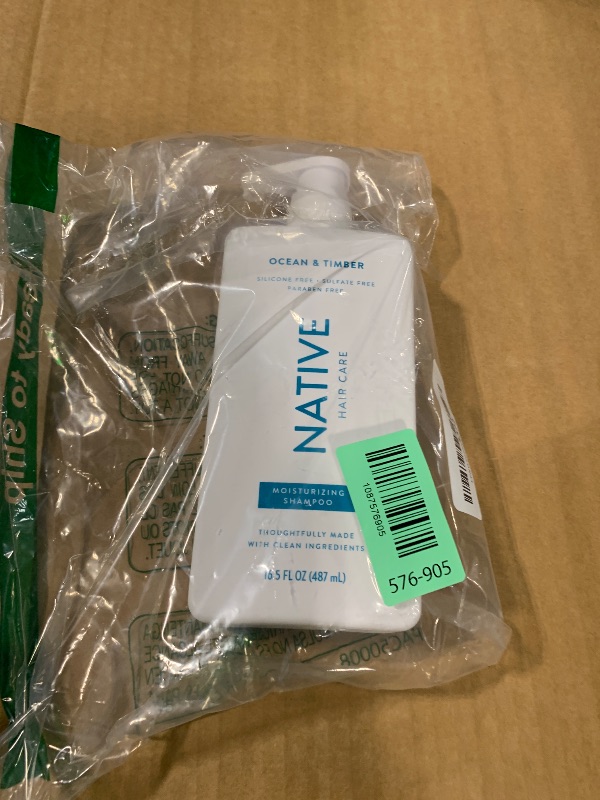 Photo 1 of *** 1 PACK *** Native Ocean & Timber Shampoo and Conditioner Contain Naturally Derived Ingredients | All Hair Types, Color & Treated, Fine to Dry Damaged, Sulfate & Dye Free - 2-Pack