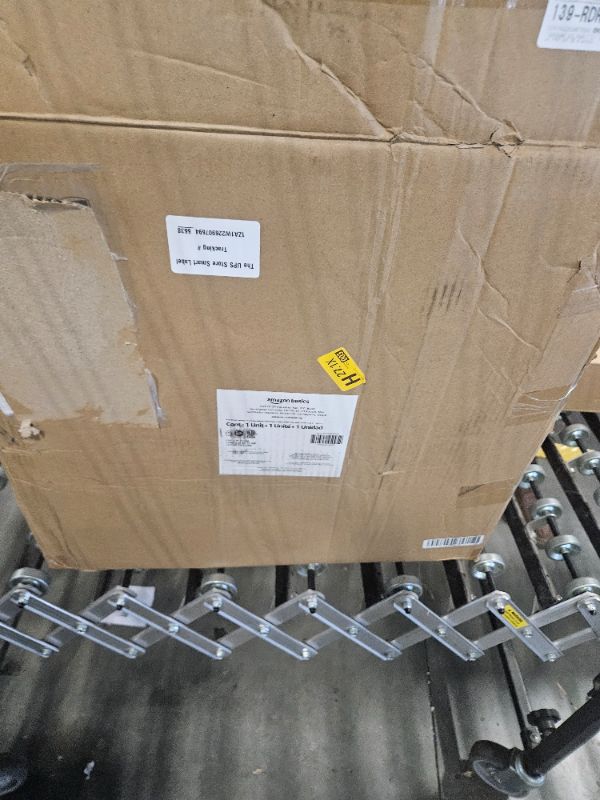 Photo 1 of ***BROKEN, SOLD FOR PARTS*** Amazon Basics 20" High Velocity Industrial Cooling Floor Fan with 3 Speeds, Tilt Head, ETL-Listed Safety Compliance, Metal Housing and Blades, for Commercial Space/Garage/Gym, 125W, Black