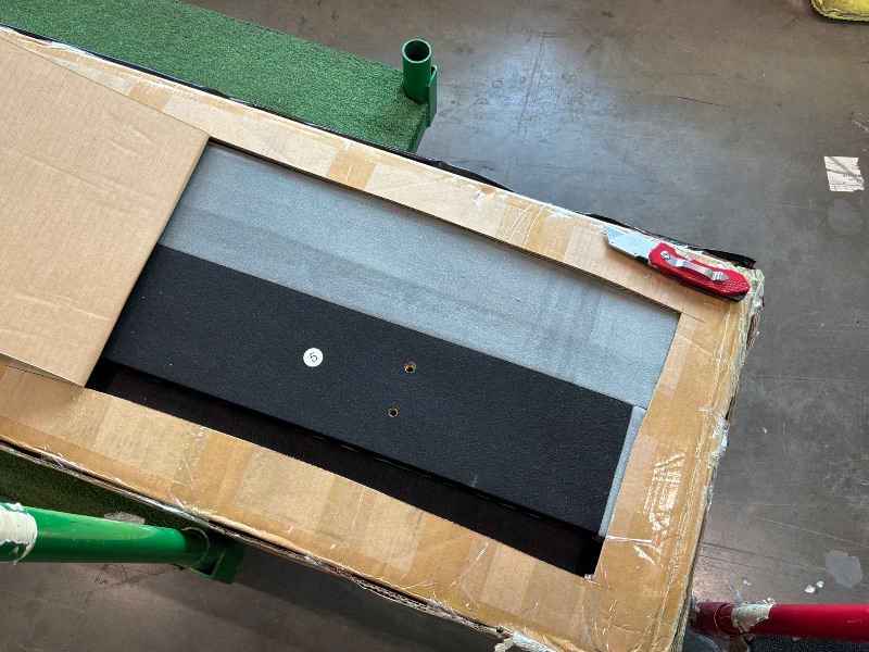 View 3 of *** Not pink *** BarnFurin Queen Bed Frame with LED Lights, Diamond Tufted Headboard, grey