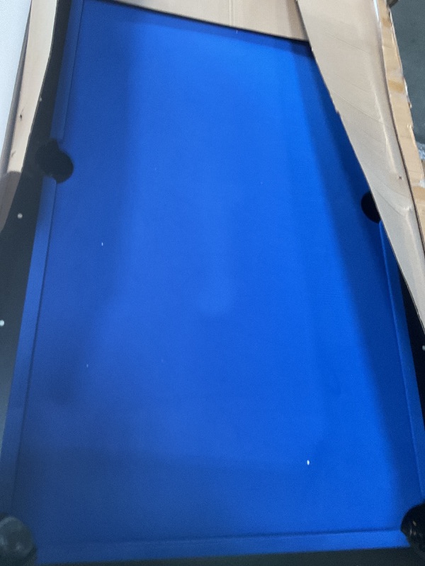 Photo 1 of ** FACTORY SEALED ** Garvee 7 ft Pool Tables,Billiard Table Set with 2 Cue Sticks, Balls, Triangle, Chalk & Brush,Modern Billiards Table with Black Wood Finish,for Home, Basement, Game Room, Office