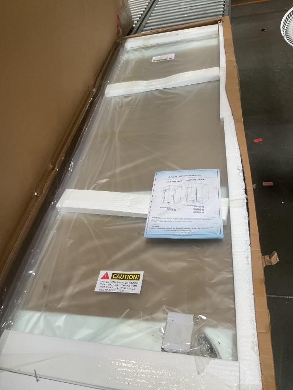 Photo 1 of ** FACTORY SEALED ** ComfyStyle 46-48" W x 72" H Frameless 180° Pivot Shower Door, Matte Black