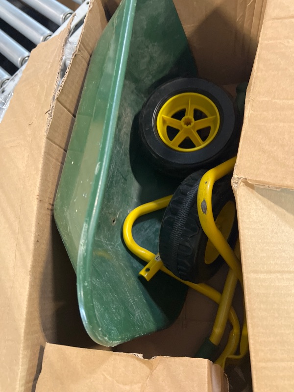 Photo 1 of ***VERY used missing instructions ***VIVOHOME Kids Wheelbarrow Children Garden cart with Toddler Gardening Tool Set Child Wheel Barrel Outdoor Indoor Toys Gift Green
