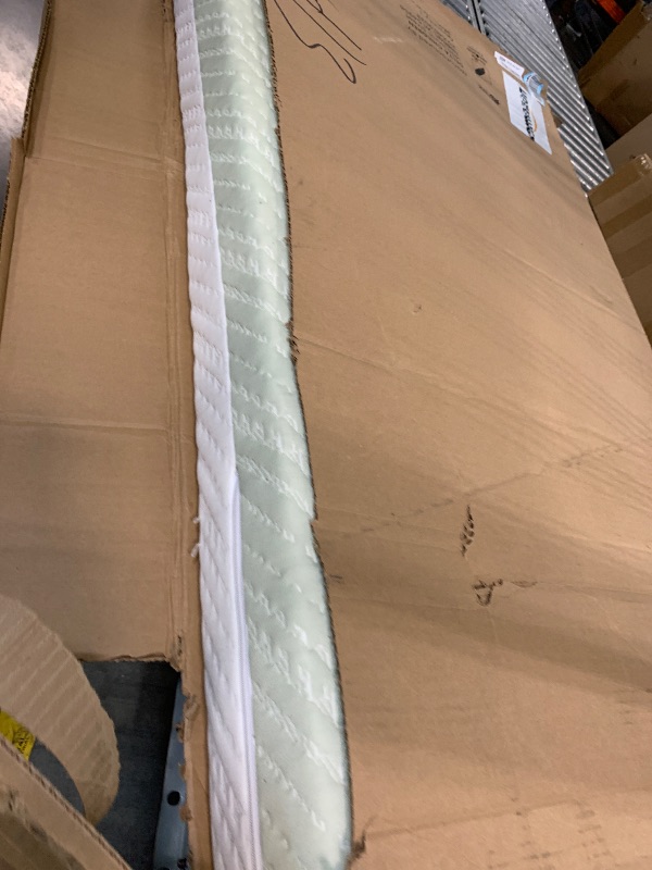 View 2 of ***green color ***used***Dourxi Mini Crib Mattress, 38x24x4 Inch Dual-Sided Gel Memory Foam Mattress