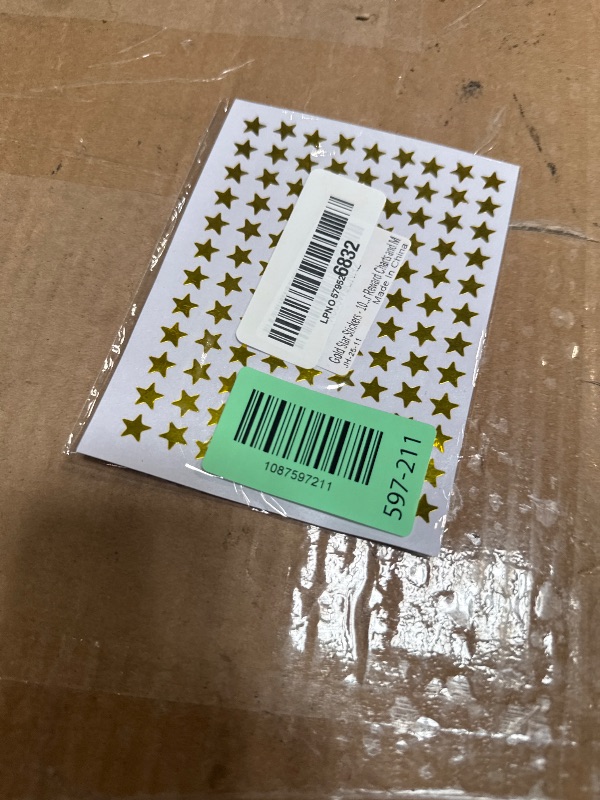 Photo 1 of 0.3" Diameter Gold Star Stickers - 1080 Pcs, 10 Sheets - Reward Stickers for Children, Ideal for Reward Charts and More