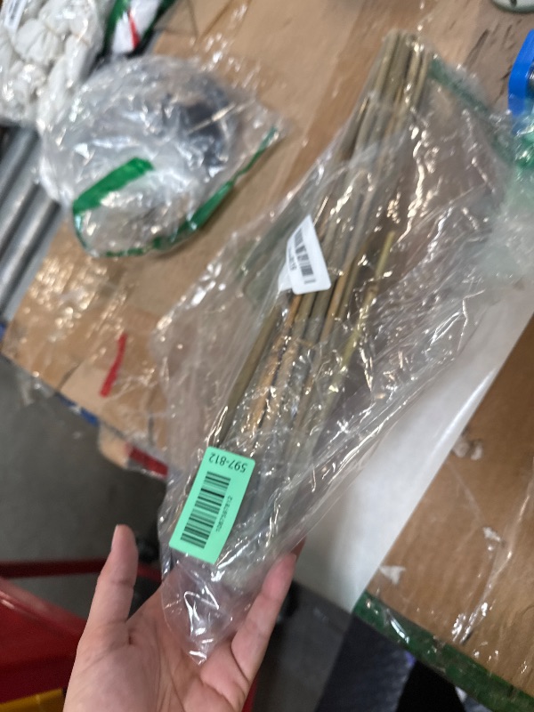 Photo 1 of [32 Pcs] Garden Stakes, 18 Inches Natural Bamboo Plant Stakes, Plant Support Stakes with Twist Ties, Bamboo Sticks for Tomatoes, Beans, Flowers, Potted Plants, Indoor and Outdoor Climbing Plants