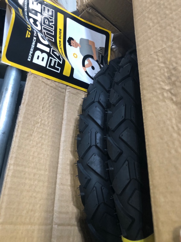 Photo 1 of ****SIMILAR***
16x4.0 E-Bike Fat Tire, All-Terrain Tread, 2 Units | Robust Sidewall, High-Performance 16inch Fat Tyre for Ebikes, Durable Directional Tread, Suitable for Street & Trail.