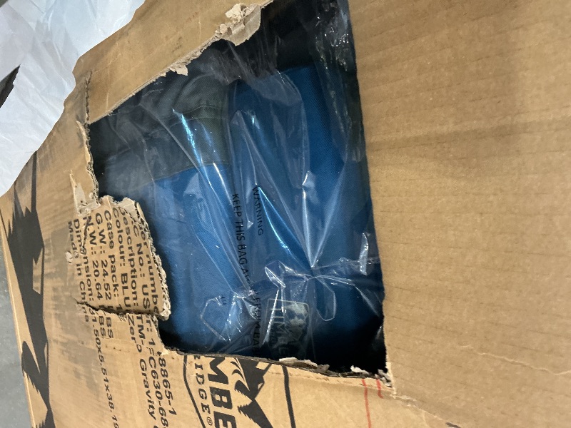 View 2 of [ONLY ONE CHAIR] TIMBER RIDGE Oversized Recliner Zero Gravity Chair, Blue (2 Pack)