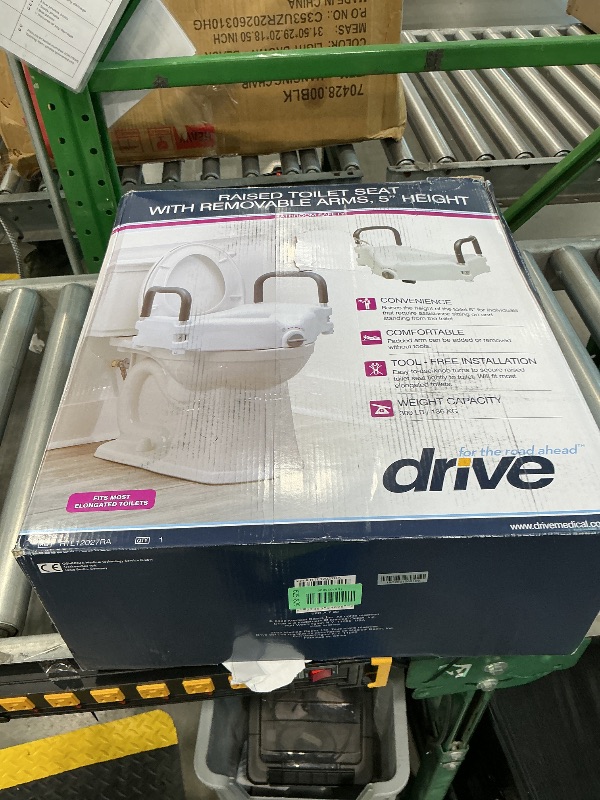 View 2 of **View Clerk Notes**Drive Medical Raised Toilet Seat with Handles