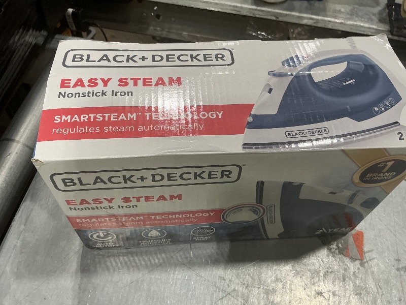 View 2 of [SOLD FOR PARTS] BLACK+DECKER Steam Iron for Clothes with Auto Shutoff & TrueGlide Soleplate