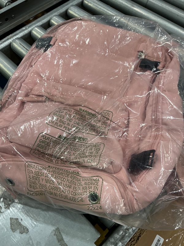 View 2 of [Dirty] VGCUB Large Travel Backpack - Pink, 32L, Fits 15" Laptop