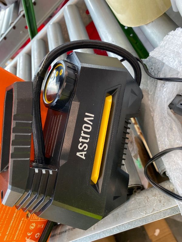 View 3 of **View Clerk Notes**AstroAI AIRUN H Portable Air Compressor - 12V DC, 35L/min, Auto Shut-Off