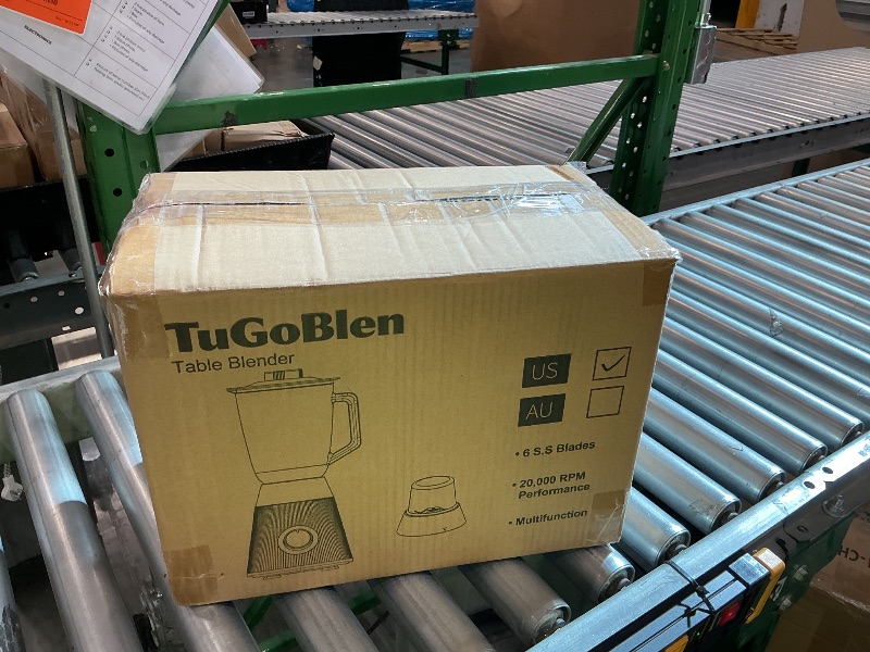 View 3 of [SOLD FOR PARTS] TuGoBlen Countertop Blender with Glass Jar and Grinder