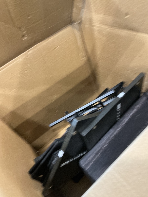 View 3 of *** missing pieces *** Furologee Nightstand Set of 2 with LED Lights & Charging Station, Black Oak