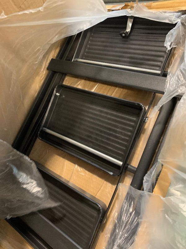 Photo 1 of ***MISSING PARTS*** BIBKOKE Step Ladder 5-Step Champagne Finish Aluminum Folding Ladders