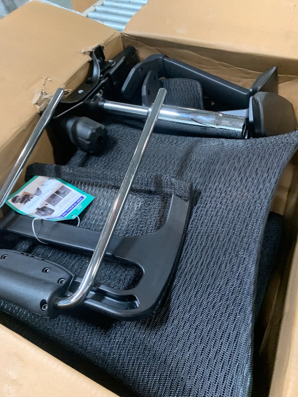 Photo 1 of ***FINAL SALE NO RETURN ***FOR PARTS *** GABRYLLY Ergonomic Office Chair with Footrest, 135° Reclining Desk Chair with Adjustable Lumbar Support,3D Armrest,Headrest & Large Steel Base, 300LBS Heavy Duty Mesh Chair