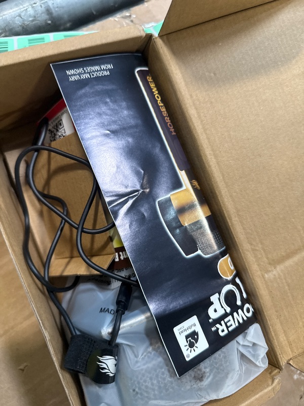 Photo 1 of ** NOT FUNCTIONAL***07/25 SOLD FOR PARTS // FINAL SALE *** Horsepower Giddy Up GOLD Bristle-Free Spinning Grill Brush w/LED & Longer Run Time, Cordless/Rechargeable, 304 Stainless Steel Power Roller Blasts Away Burnt-On Food, No Bristles No Preheating 350