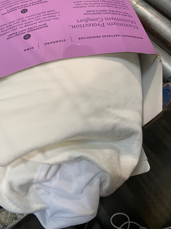 Photo 1 of Purple Waterproof Mattress Protector – King, Gold-Standard Protection, Comfort-First Design, Fits Mattresses 8” to 15.5”