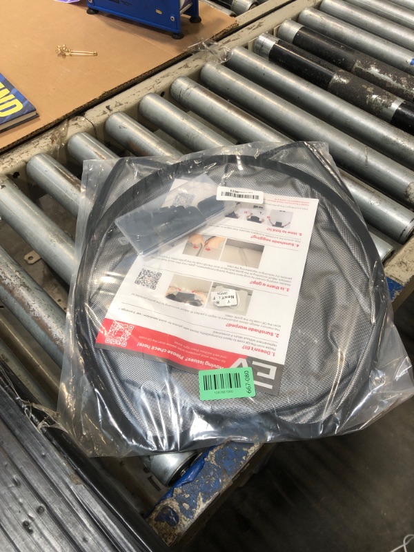 Photo 1 of ** PARTIAL SET MISSING 1 *** REEVAA 2026 Upgraded Tesla Model Y New (Juniper) Sunshade Roof [No Gaps, No-Sagging] Model Y Accessories Heat Insulation Foldable Glass Sunroof Cover for Model Y Juniper 2025-2026, 2PCS, Black