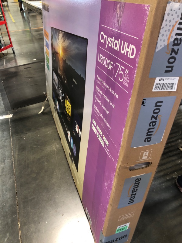 Photo 1 of ***BROKEN***
***Damage: Major***
***Missing Parts: Partial Set***
***Functional: Untested***
.
Samsung 75-Inch Class Crystal UHD U8000F 4K Smart TV (2025 Model) Endless Free Content Processor, MetalStream Design, Knox Security, Alexa Built-in