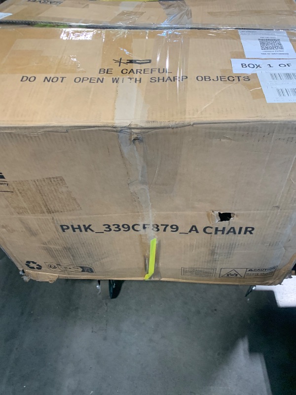 Photo 1 of ***missing parts *** partial set Lexicon Manual Recliner Chair, Wall Hugger Reclining Chair, Faux Leather Nursery Recliner, Tab Pull Reclining, Magazine Pocket, for Living Room/Theater Seating/Apartment, Easy Assembly, Beige