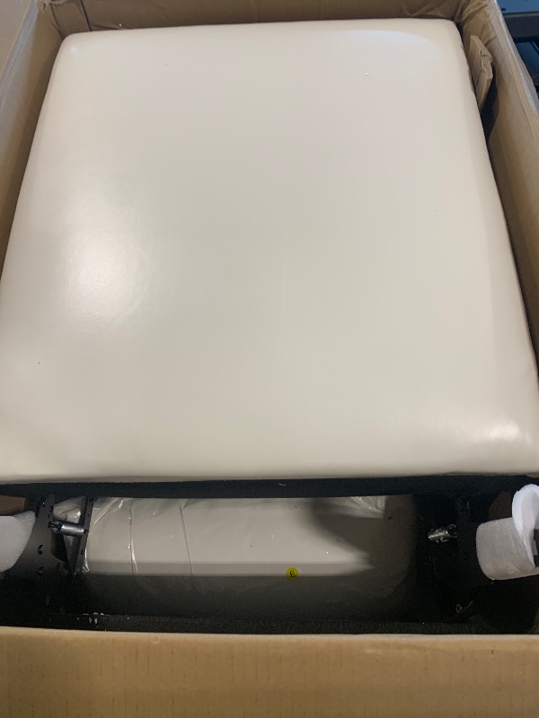 Photo 1 of ***missing parts *** partial set Lexicon Manual Recliner Chair, Wall Hugger Reclining Chair, Faux Leather Nursery Recliner, Tab Pull Reclining, Magazine Pocket, for Living Room/Theater Seating/Apartment, Easy Assembly, Beige