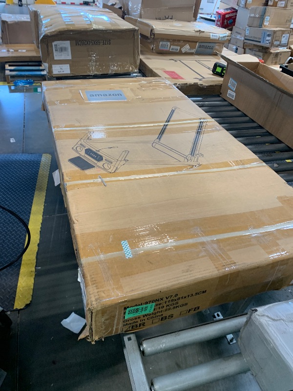 Photo 1 of ***Parts only*** Treadmill with Incline 3-in-1 Portable Treadmills for Home Small, Incline Walking Pad Treadmill with Handle Bar, Walking Pad Foldable with 3.0HP Quiet Brushless, LED Dispay, 300LBS Capacity Black
