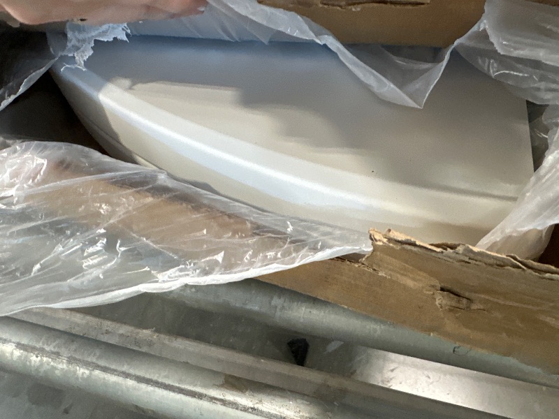 View 3 of [DAMAGED ON THE SIDE] HiEthan 54 Inch Round Folding Table - White HDPE