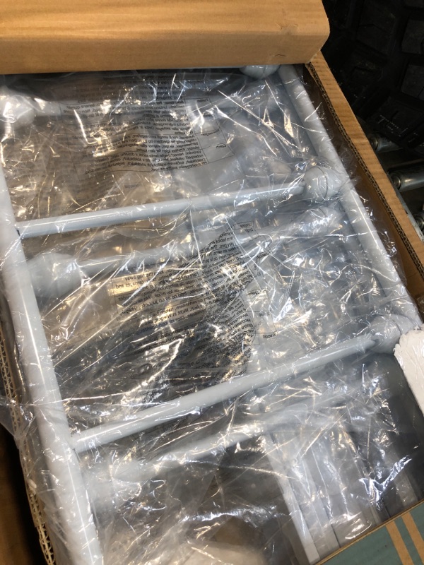 View 3 of *** Missing hardware *** VECELO Full Size Metal Bed Frame with Headboard - White