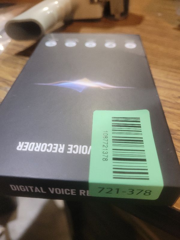 Photo 1 of 136GB (18800 Hour) Double-Sided Magnetic Voice Activated Recorder, Audio Recorder AI Smart Noise Reduction, MP3 & USB-C Digital Voice Recorder, 100H Continuous Recording Device for Meetings/Interviews