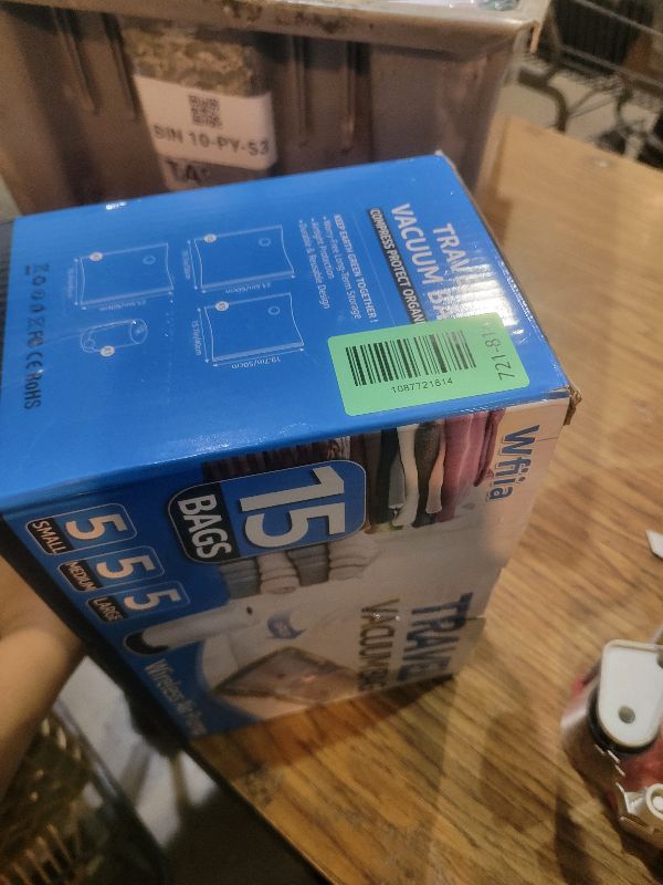 Photo 1 of 15+1 Packs Vacuum Bags for Travel with Rechargeable Pump, 3 Sizes Vacuum Seal Bags for Clothing, Compression Vacuum Travel Bags for Luggage, Vacuum Packing Bags for Closet Organization