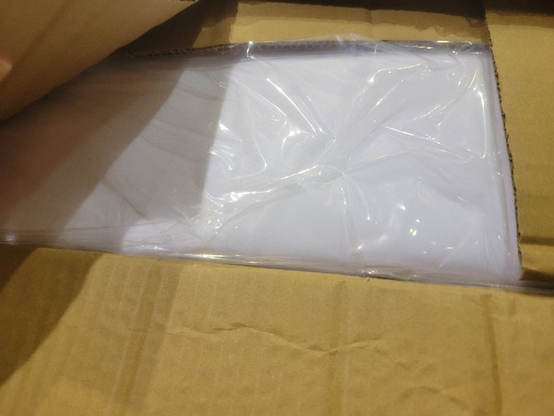 Photo 1 of 10 Pack White Round Tablecloths, 120 Inch Stain Resistant and Wrinkle Polyester Fabric Washable Table Clothes Cover for Kitchen Dining, Wedding, Reception Banquet, Birthday Party, Buffet Restaurant