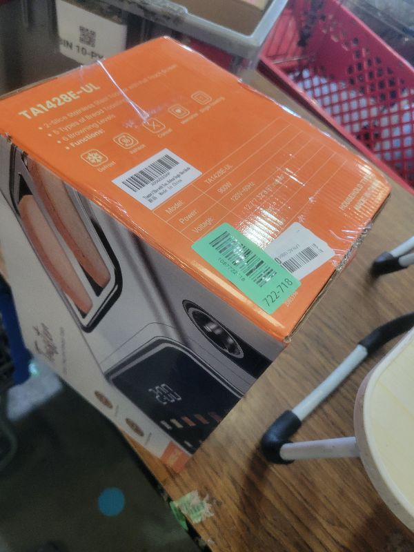 Photo 1 of 2 Slice Toaster with Touch Screen, 1.5" Wide Slot for Bagels, Smart Digital