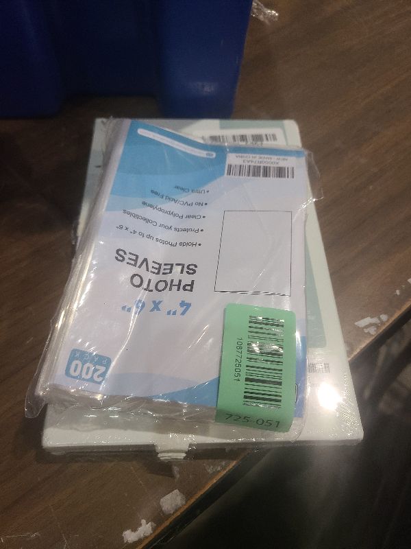 Photo 1 of 4x6 Photo Sleeves, Soft & Clear Archival Safe Protectors, 200 Pack