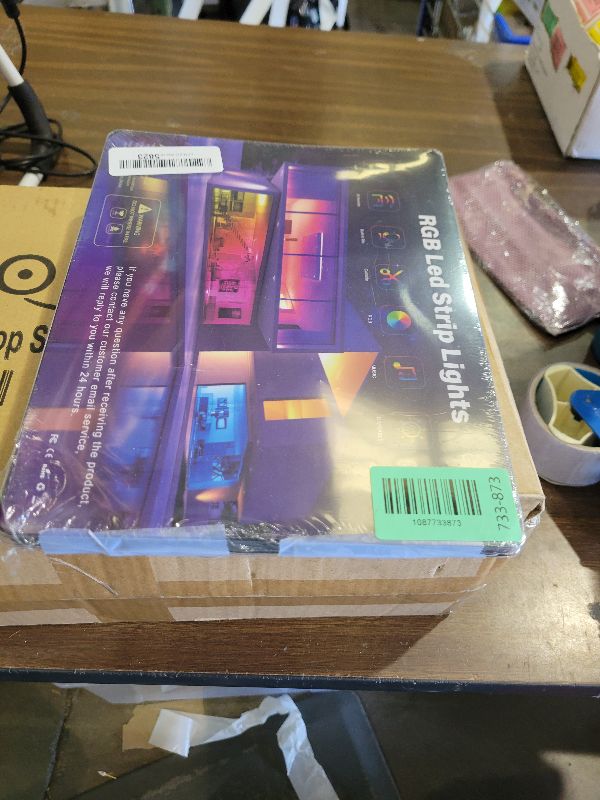 Photo 1 of 130 FT Led Lights For Bedroom,Music Synchronized, Intelligent Application Remote Control Color Change Bluetooth LED Strip Lights, Used For Bedroom, Kitchen, Room Lighting Decoration