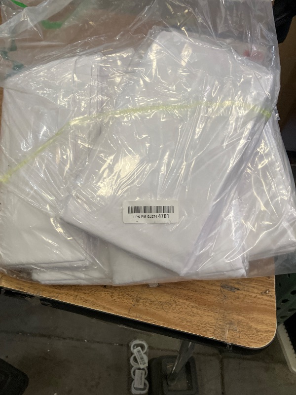 Photo 1 of 12 Pack White Table Cloth Rectangle Table Cloths for 6 Foot Rectangle Tables 60 X 102 Inch Washable Polyester Table Covers, Reusable & Wrinkle Resistant for Weddings, Parties, Events, and Everyday Use