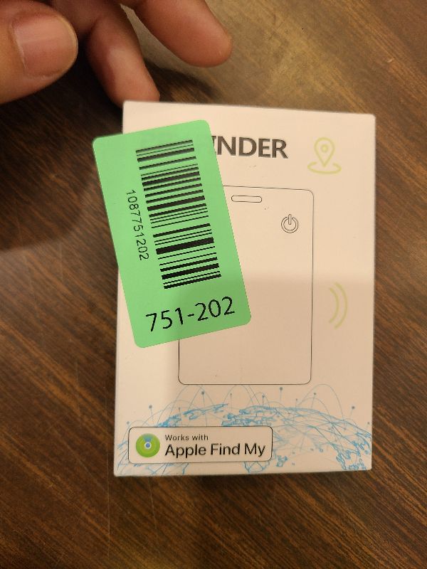 Photo 1 of [Apple MFi Certified] Wallet Tracker Card with Apple Find My (iOS Only) Rechargeable Air Tracker Tags Bluetooth Wallet Finder IP68 Waterproof GPS Tracker Item Finder for Keys, Bags, Passport Black