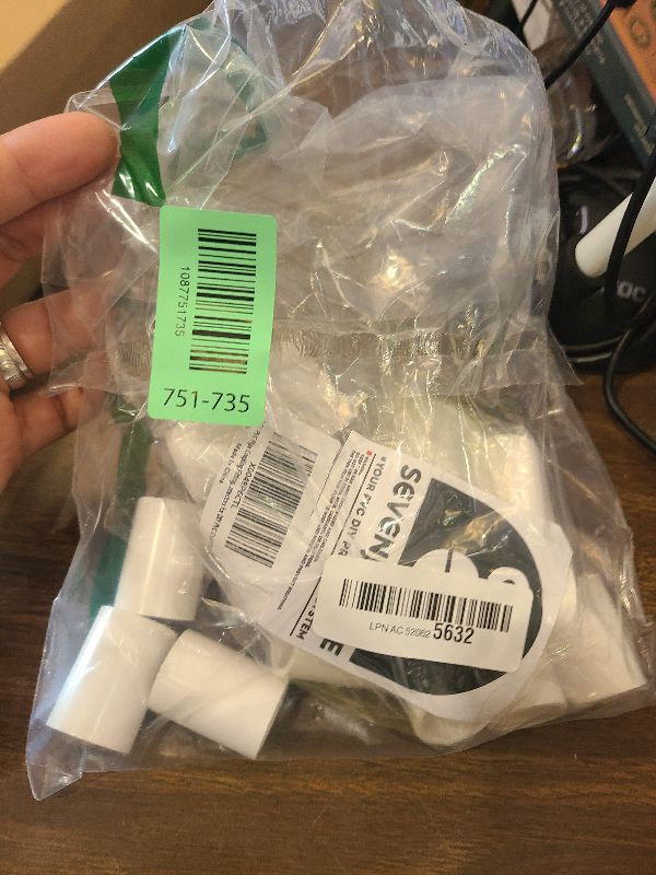 Photo 1 of 1/2 Inch PVC Pipe Coupling, White,20 Pack