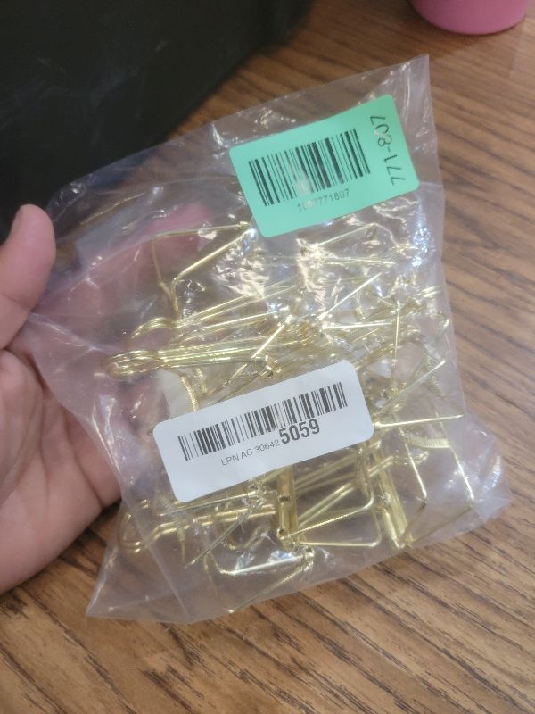 Photo 1 of 12 Pcs Gold Wire Binder Clips 2 inch Large Hollow Out Long Tail Binder Clips Clamps 51mm for Paperwork, Sewing Crafts, Teacher, Office School Supplies, Food Packages