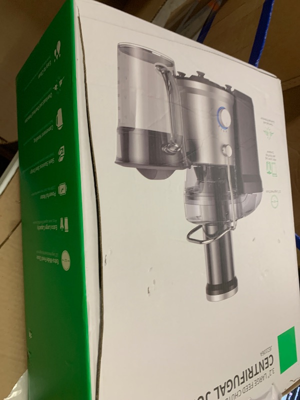 View 3 of GDOR 1200W Juicer Machines with Larger 3.2" Feed Chute, 45oz Large Juice Jug, Centrifugal Juice Extractor Maker with Titanium Enhanced Cutting System, Dual Speeds, BPA-Free, Grey