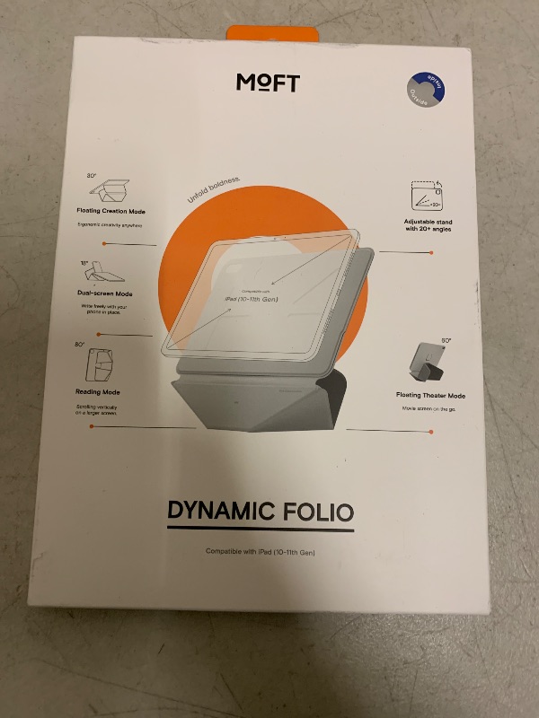View 2 of MOFT Dynamic Folio Case for iPad A16 11th Generation 2025 & iPad 10th Generation A14 2022, Slim Magnetic Stand Case with 20+ Viewing Angles, Auto Wake/Sleep, Ultra Thin, Cement x Sapphire